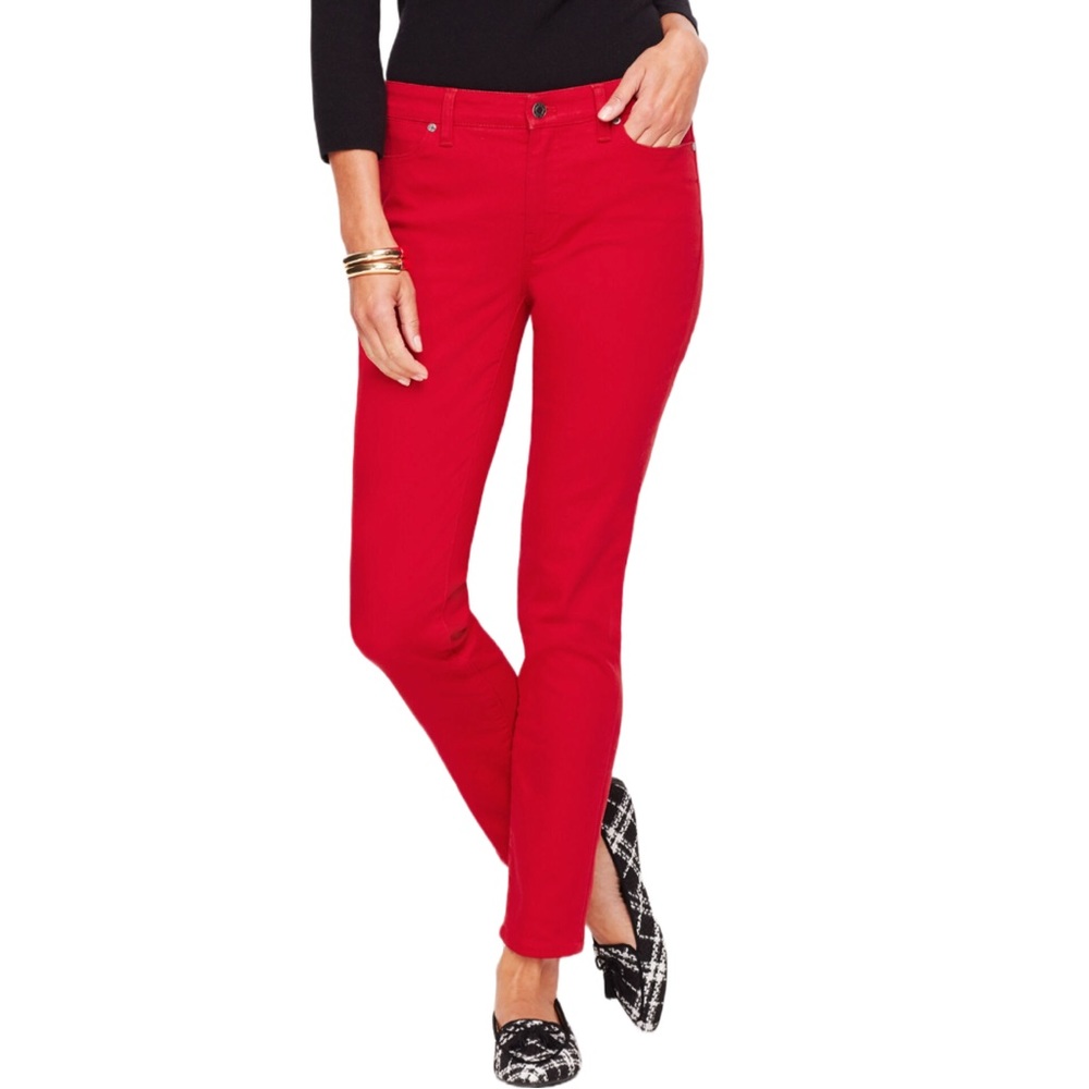 TALBOTS SLIM ANKLE JEANS | Size: 4 | Color: Classic Red